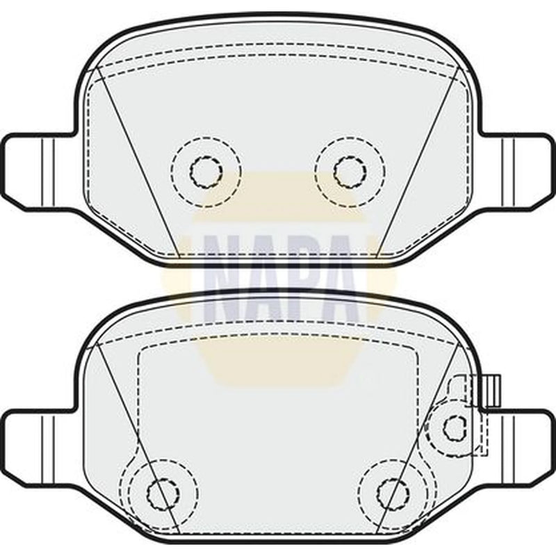 NAPA Rear Brake Pad Set NBP1610