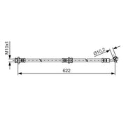 Bosch Brake Hydraulic Hose Line Front Left 1 987 481 A31