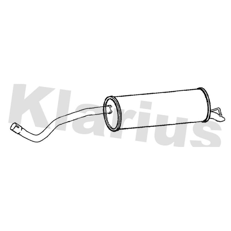 Klarius Box With Tail Pipe Rear VW1308G