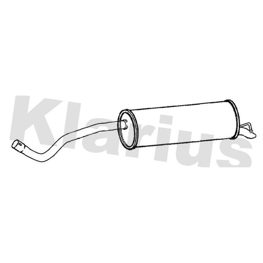Klarius Box With Tail Pipe Rear VW1308G