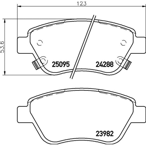 Brembo 4 x Front Brake Pad Set P59081