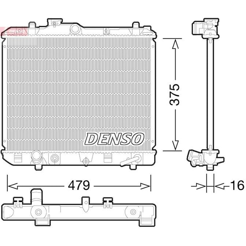 Denso Engine Radiator DRM47028