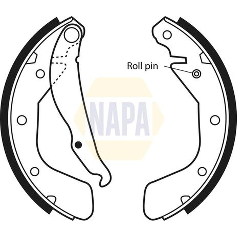 NAPA Brake Shoe Set Axle Kit NBS1017