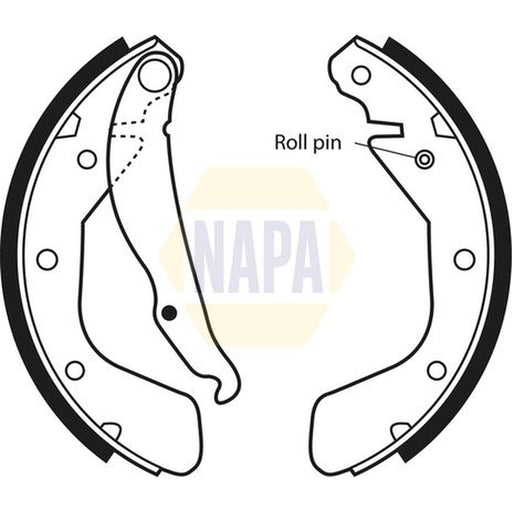 NAPA Brake Shoe Set Axle Kit NBS1017