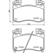 Mintex Front Brake Pad Set MDB4116