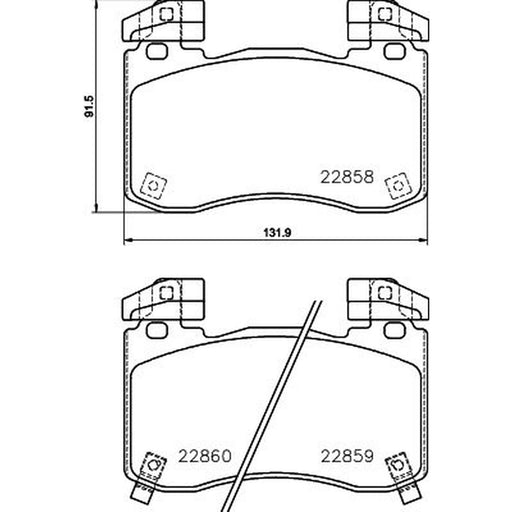 Mintex Front Brake Pad Set MDB4116