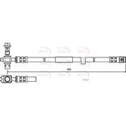 Apec Brake Hydraulic Hose Line Front HOS3762