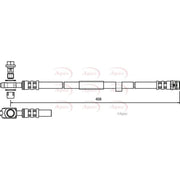 Apec Brake Hydraulic Hose Line Front HOS3762
