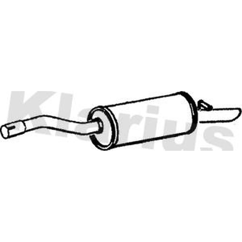 Klarius Box With Tail Pipe Rear FD676K