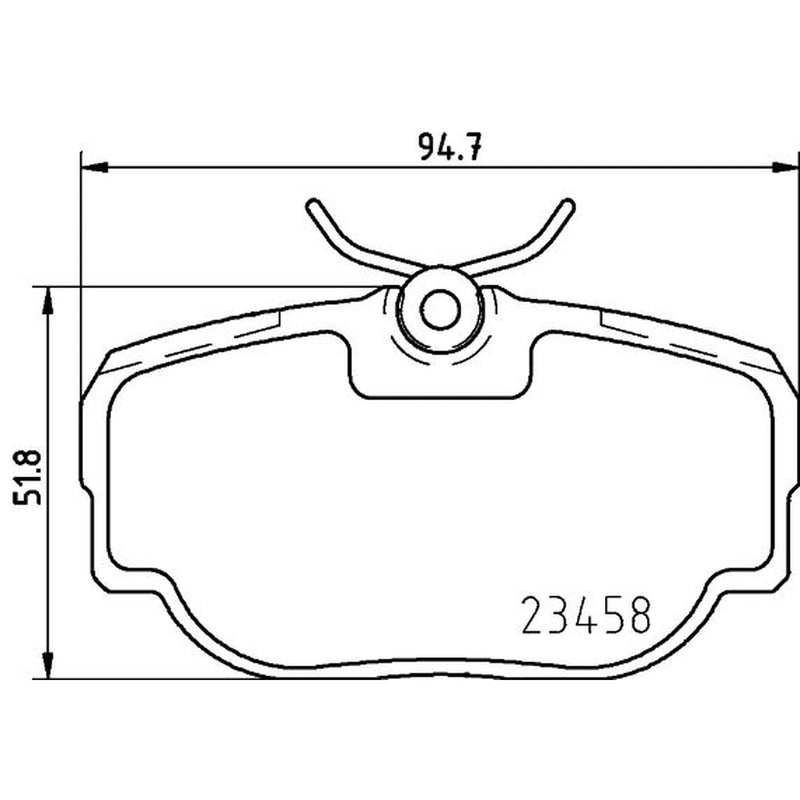 DON Rear Brake Pad Set PCP2175