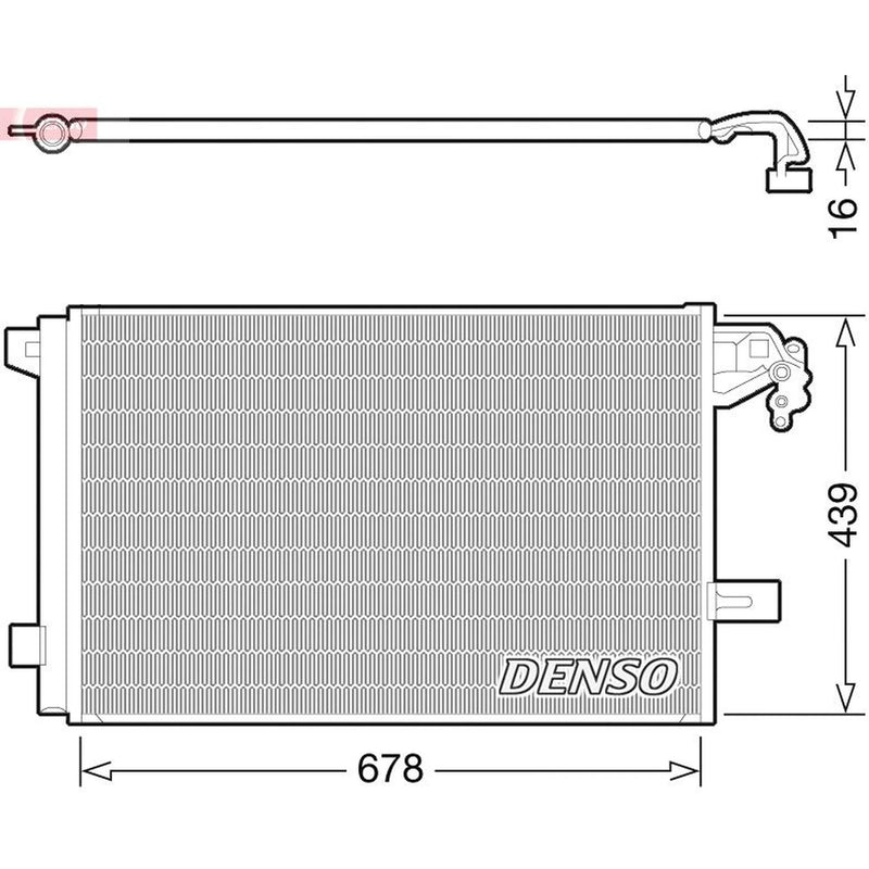 Denso Air Conditioning Condenser DCN32063