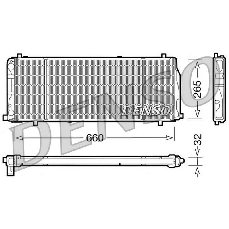 Denso Engine Radiator DRM02004