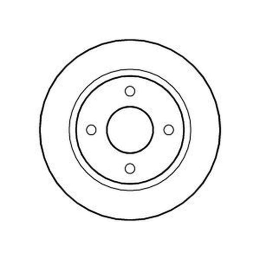 Abtex 2 x Solid Front Brake Discs BD488S