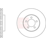 Apec 2 x Vented Front Brake Discs DSK2510