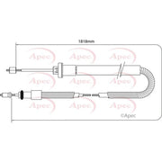 Apec Handbrake Cable Front CAB1032