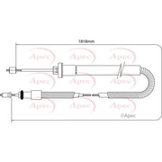 Apec Handbrake Cable Front CAB1032