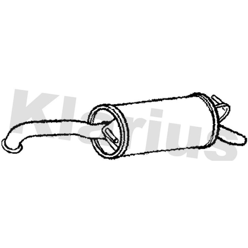 Klarius Box With Tail Pipe Rear TY692V