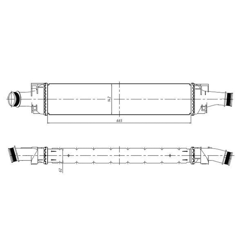 NRF Intercooler (Charge Air Cooler) 309046