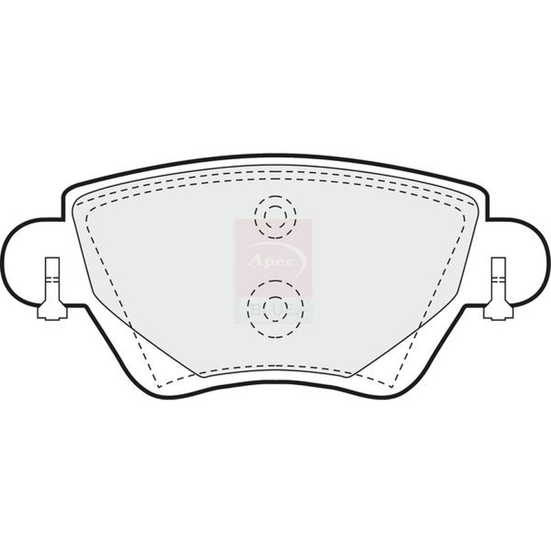 Apec Rear Brake Pad Set PD3054