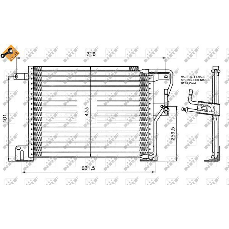 NRF Air Conditioning Condenser 35221