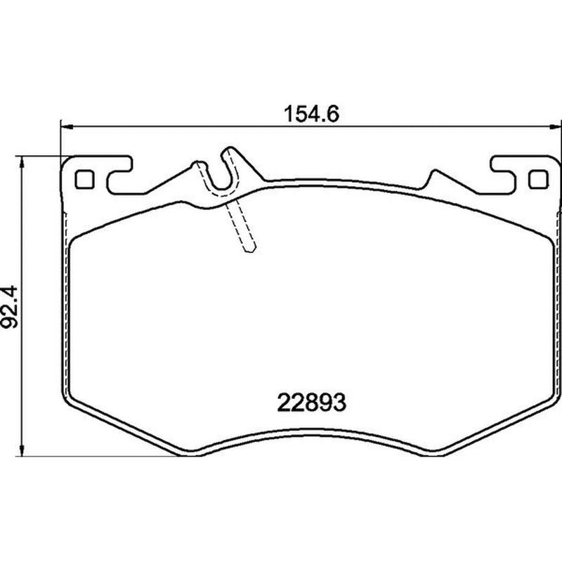 Brembo 4 x Front Brake Pad Set P50166