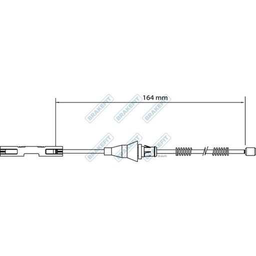 Apec Handbrake Cable Left Rear BBC3124