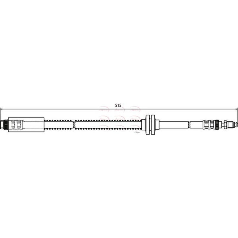 Apec Brake Hydraulic Hose Line Front HOS3425