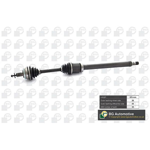 BGA CV Drive Shaft Driveshaft Front Right DS9707RA