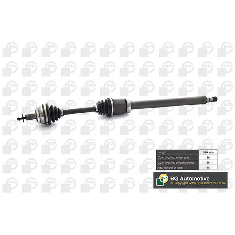 BGA CV Drive Shaft Driveshaft Front Right DS9707RA