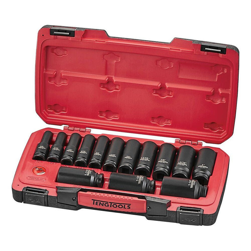 Teng Tools Impact Socket Set MECCA PRO 1/2" Drive 18 Pieces