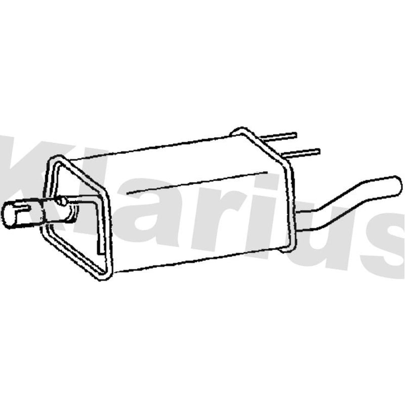 Klarius Box With Tail Pipe Rear GM501P