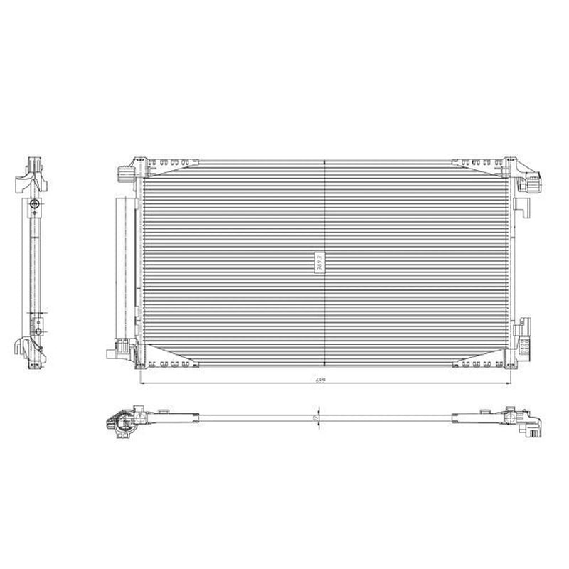 NRF Air Conditioning Condenser 350455