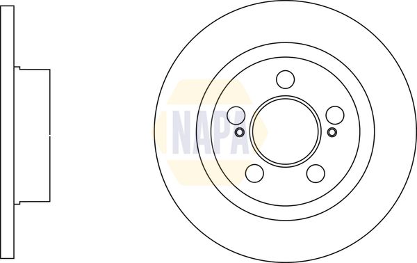 NAPA 2 x Brake Discs fits SUZUKI