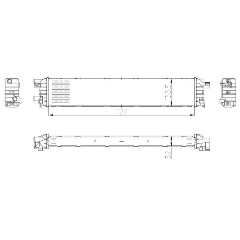 NRF Engine Radiator Centre 50037