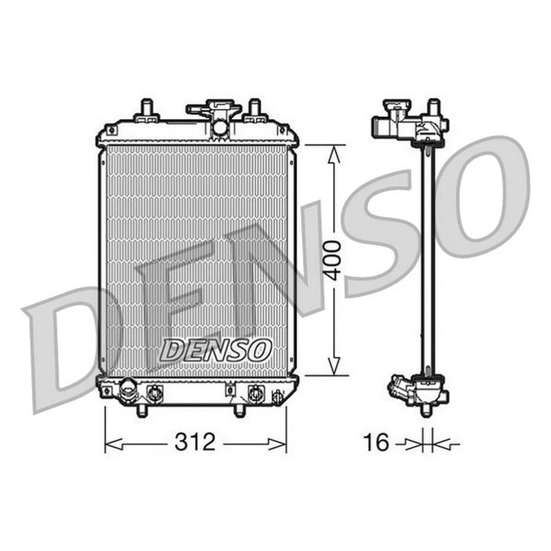 Denso Engine Radiator DRM50050