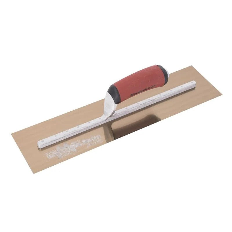 Marshalltown MXS815GD Golden Stainless Steel Finishing Trowel, DuraSoft® Handle