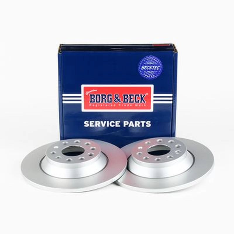 Borg & Beck 2 x Solid Rear Brake Discs BBD5331