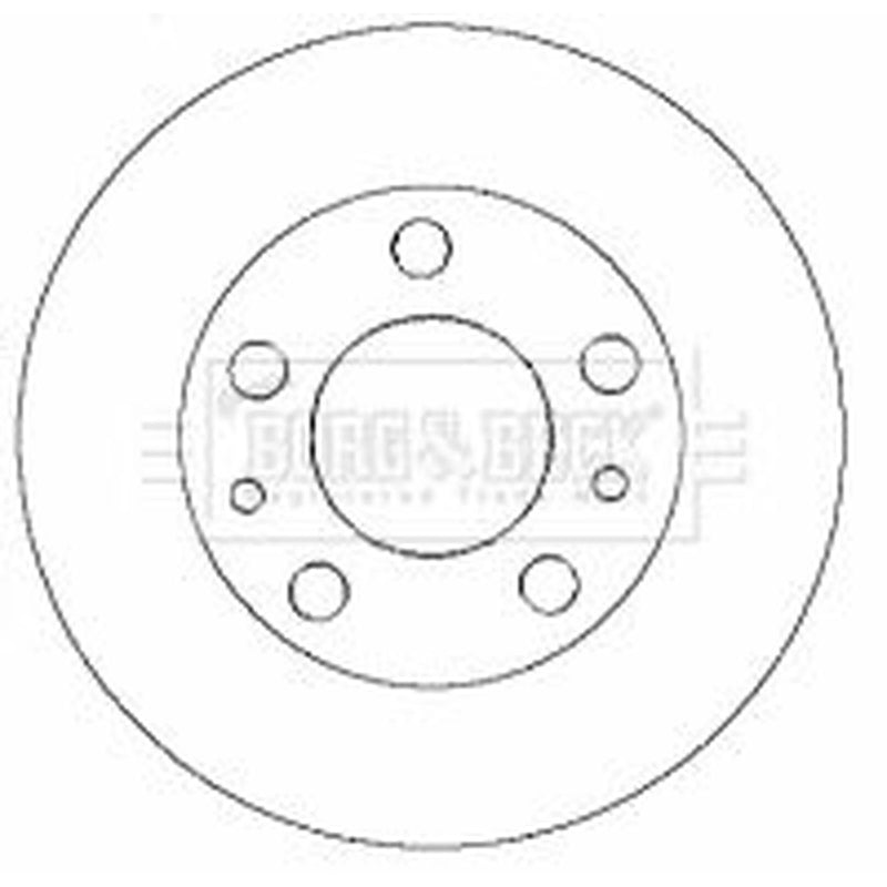 Borg & Beck 2 x Vented Front Brake Discs BBD5770S