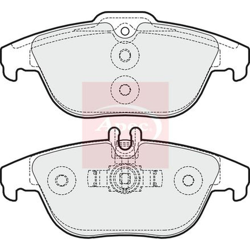 Apec Rear Brake Pad Set PAD1619