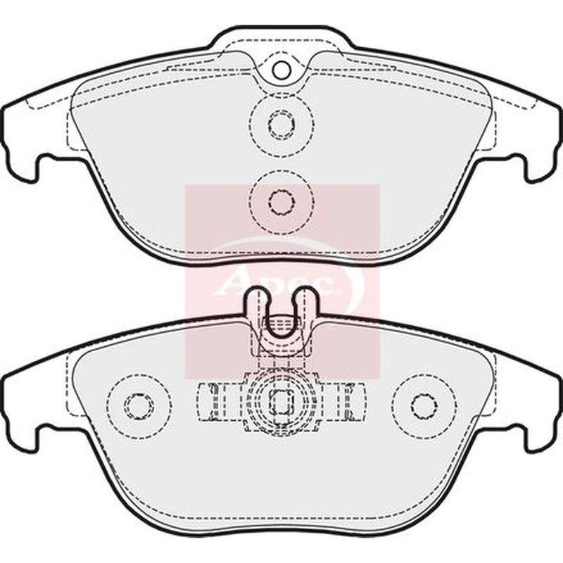 Apec Rear Brake Pad Set PAD1619