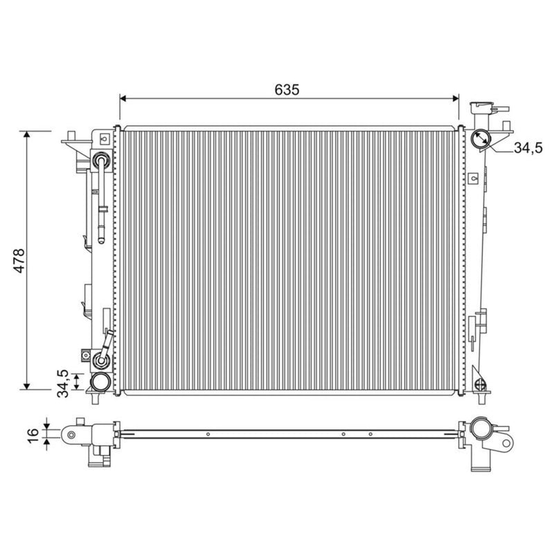 Valeo Engine Radiator 701354