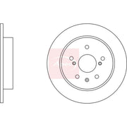 Apec 2 x Solid Rear Brake Discs DSK2957