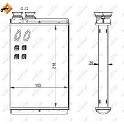 NRF Heater Matrix Core Heat Exchanger 54347
