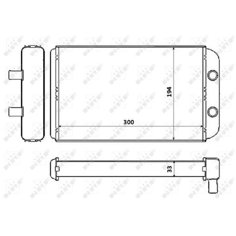 NRF Heater Matrix Core Heat Exchanger 53562