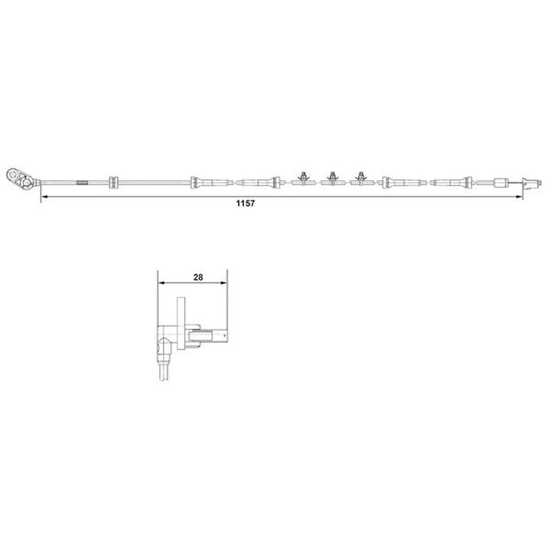 Bosch ABS Wheel Speed Sensor Front Right 0 265 007 464