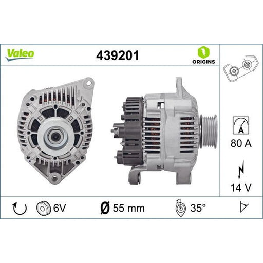 Valeo Car Alternator 12V 439201