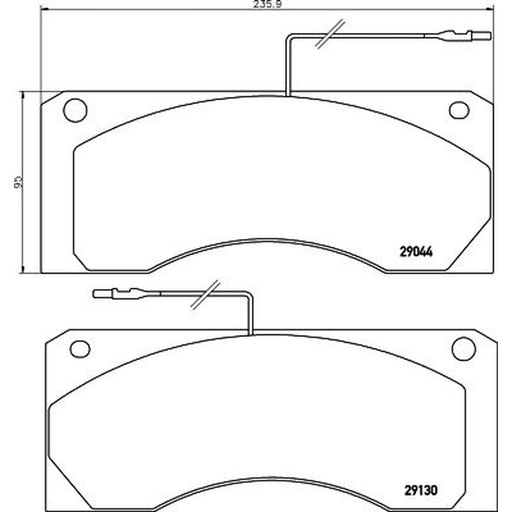 DON Front Brake Pad Set CVP012