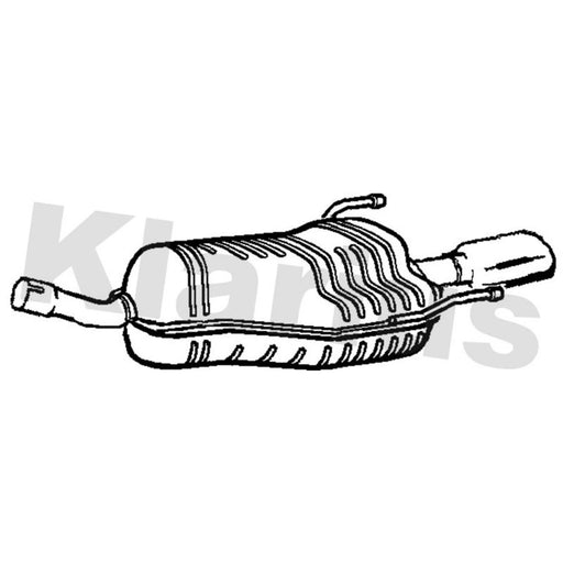 Klarius Box With Tail Pipe Rear GM605L