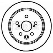 Borg & Beck 2 x Solid Rear Brake Discs BBD4714