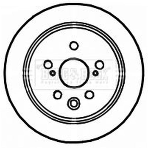 Borg & Beck 2 x Solid Rear Brake Discs BBD4714
